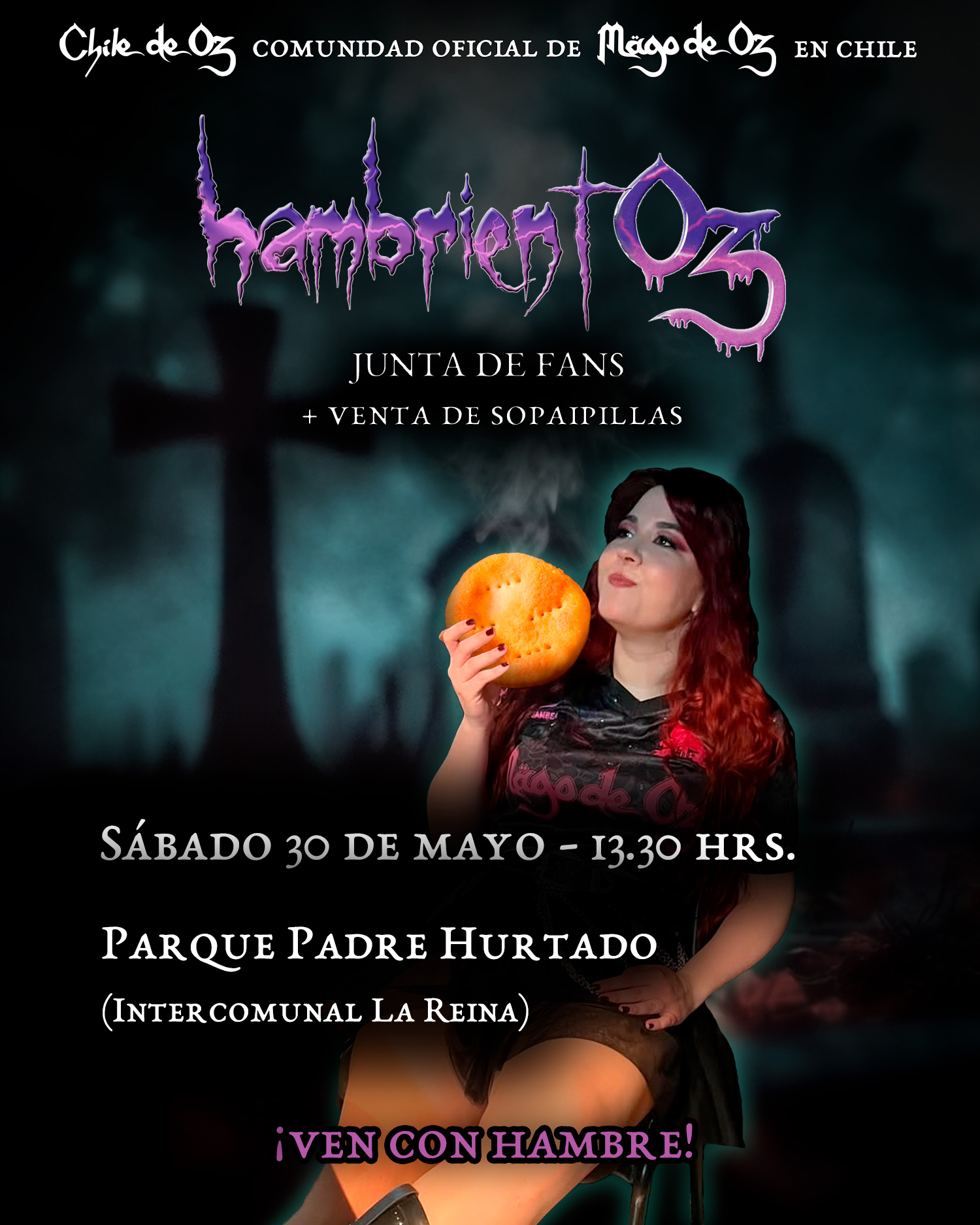 Junta de Fans de Mägo de Oz, en Santiago de Chile. Mayo 2026.