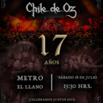 Poster Aniversario 17 Chile de Oz, Comunidad de Fans Oficial de Mägo de Oz