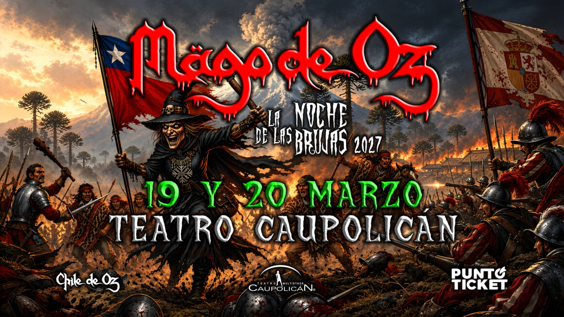 Portada Mägo de Oz en Chile 2027